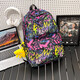 Frauen-Rucksack neuer Mode-College-Stil Junior High School-Schüler Grundschüler wasserdichte Kleidung-resistenten Reise-Rucksack schwarz (kein Anhänger) TJ929