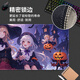 Three-color cat cartoon mouse pad super large 2D student men and women can customize computer keyboard pad notebook desk pad e-sports non-slip thickened wrist guard pad cartoon game lock edge cute 12185 Halloween 26 cm x 21 cm x 3 mm