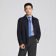 YOUNGOR (YOUNGOR) executive jacket men's autumn and winter young and middle-aged lapel single executive jacket wool micro-elastic fabric business mall same style Navy YJJK415461FFA M 170/92A