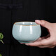 Eight Thousand Lines Tea Cup High-end Master Cup Ceramic Kung Fu Tea Cup Ru Kiln Open Slice Built Office Home Single Person Tea Cup