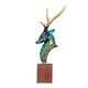 LICAI AMERICAN Retro Deer Office Office Bureau Salon Room TV Cabinet BO ANCIEL SPELL BURANT LUMING JIXIANG COMPANY OUVERT BJ1421C Horse Head