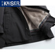 凯撒（KAISER）银蓝水貂内胆派克服男貂皮大衣连帽尼克服整貂皮草风衣干部外套冬 黑色银蓝（袖子加水貂） 175/XL 适合体重130-145斤