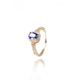 Fat Donglai quality tanzanite ring for women s925 silver niche design ring bare stone style 2 s925 silver tanzanite ring
