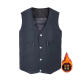 Xi Yi autumn and winter middle-aged and elderly men's vests dad and old man's suit casual elderly vest multi-pocket loose vest blue vest (spring and autumn) 3XL130-150Jin [Jin equals 0.5 kg]