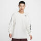 Nike (Nike) Urlaubsgeburtstagsgeschenk Ssentials Herren-langärmeliges T-Shirt für Sommer Neue lose Baumwolle Casual HF6173 133 SAIL White XL