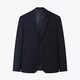 Qipai wool-containing men's suit spring and autumn fashion casual herringbone jacquard single suit jacket