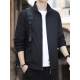 Jeansswest Spring y Autumn Jacket Hombres 2025 Nuevo primavera delgada de color sólido Collar de viento suelto ropa de ocio