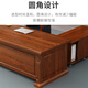 Zhongwei (ZHONGWEI) boss desk office desk painted ash wood veneer executive desk office furniture executive desk 1.8 meters including cabinet
