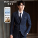 Anuncio Traje de lana de pájaro (Top) Anti-Wrainking Men's Blazer Slim Formal Wear KEBB246020U Azul 52B