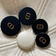 High-end texture CD solid antique gold matte black letters versatile jacket hand-sewn buttons cuff links metal buttons antique gold matte black 20mm 3 pcs