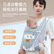 JCZS Deutsche Qualitätsgurt und Baby mit Artefakt befreien Hände, kleiner monatliches Baby-Frontheld aus Multifunktional, Limettenfarbe 丨 Einfach und mühelos