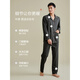 
Hengyuanxiang pajamas for men pure cotton long sleeves in autumn and winter, all-cotton casual, new style of boys' home clothing suit 16855 180(XXL)