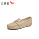 
Red Dragonfly Mother Single Shoes Women's Spring Comfortable Commuter Soft Sole Comfortable Women's Shoes Casual Light Mouth Single Shoes WTB14140 Apricot 35