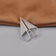 Falling in love under the moon high-end men's paper airplane brooch simple high-end suit corsage men's niche trend accessories badge pin titanium steel paper airplane brooch