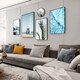 
Mohu (mohu) living room decoration painting sofa background wall mural modern simple landscape landscape painting TV wall high-end new style hanging paintings seaside landscape 15935 (including wall clock) tempered crystal porcelain large combination - black frame