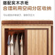 Ji Xinquan Madera sólida Tambre de apartamento pequeño Cama doble sin molestarse entre sí camas de literas para niños arriba y abajo + escalera + 0.8 escritorio + gabinete de dos puertas 1350*2000 mm (levantarse de la cama)