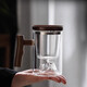 Pangdonglai quality Japanese tea ceremony cup for personal special tea cup tea water separation men's tea cup LB 9194 Hongya three-piece cup beech wood 450ml/ 200mL (inclusive)-400mL (inclusive)/
