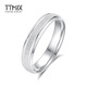 TTMIX frosted platinum ring pt950 platinum pair of rings wedding rings men and women plain ring couple style closed ring 8# 3.27g