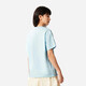 Li ning t-shirt à manches courtes pour les femmes 2025 entraînement en vrac d'été qui coule à moitié à manches