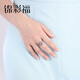 Jincaifu PT950 fashionable hollow phoenix tail platinum ring platinum elegant and shiny hand jewelry for women Platinum fashionable phoenix ring about 4.6g