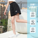 Nickybaby Girls Sport Shorts Sommer Dünn 2025 Neue Eis Silk Kinder -Sommeranzug Mädchen große Kinder lässige Hose atmungsaktiver Sommer 9889 Weiß + 18410 Lila [Set] 140 cm