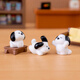 Yumi dog ornaments micro-landscape black and white puppy doll DIY decoration accessories living room entrance car desktop small ornaments 4 packs [1 each] black and white puppy 4 models