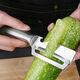 Multifunktionales Schälmesser, Edelstahlschäler, Küche, spezielles Obstwerkzeug, Zwei-in-Eins-Melonenhobel, Ganzstahl-Zuckerrohrmesser, Ganzstahl-Zwei-in-Eins-Schälmesser, 1 Stück
