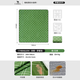 
Camel (CAMEL) picnic mat moisture-proof mat thick spring outing mat tent floor mat sleeping mat outdoor camping children's seat cushion 174BA6L694, green, 2-6 people
