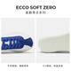 ECCO Herren Sommer Herren -Freizeitschuhe Herrenschuhe Nostalgische weiße Schuhe weiche und coole Nullpunkte 537764 Weiß/Blau 53776461109 42