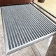 Zunxun outdoor non-slip floor mat stainless steel aluminum alloy dustproof household high-end entry door carpet door entry door mat door light gray 600mm 400mm