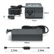 Pilotment Leadhanli pour Lenovo C240 ​​PA-1650-52LC Adaptateur d'adaptateur Câble Lenovo Lenovo L12342wa Monitor