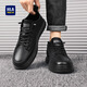 Heilan House (HLA) Men's Shoes Autumn and Winter 2025 New Style Breathable Business Casual Leather Shoes Plus Velvet Warm Temperament Commuting Shoes for Men Black 40