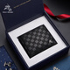 Paul mesid Herren Brieftasche Herren echtes Leder Kurzwolkereinweicher Kuhlatten-Mode-Brieftasche Geburtstagsgeschenk für Freund Ehemann Vater 8602251-1 [Hochwertige Geschenkbox]
