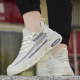 
Pudi large-size men's shoes for spring and summer new mesh breathable casual sports shoes for men's trendy anti-slip shock-absorbing running shoes FH-Donghong-JYX-9227 beige 42