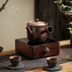 
Cooking tea in the stove, home use, tea boiling water, pure hand-pulled old rock mud side large capacity firewood pot, Rongtian brewing teapot, Cypress firewood No. 15913 Rongtian 750ml