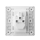 Siemens (SIEMENS) switch socket panel, wall strong refrigerator air conditioning socket, Haocai series rice velvet white, matte cream style 16A three-hole socket