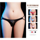 Confidential delivery, men's sexy underwear, U-shaped men's thong underwear, sexy T-pants, passion-free nightclub opening, gay men use for male masturbation, low-waist bag design, black, one size fits all, hollow, thin, comfortable, shiny, tempting, breathable elastic underwear