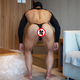 男士性感低腰丁字裤一根线青年gay内裤男攻情趣舒适显大情趣内裤 白色 XL