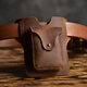 Kangaroo Wear Outing Mobile Phone Waist Bag Men's Harley Small Waist Bag Men's Construction Site Work 2024 Work Multi-Function Belt Brown