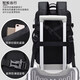 Bange backpack men's business commuting large capacity expandable business trip backpack travel bag school bag gift computer bag black big
