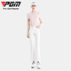 PGM Golf Clothing Women La transpirable camiseta de manga corta para mujeres Polo de camiseta YF673-Sakura Pink [Top] L