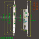 
XMSJ custom steel door lock body 8534 broken bridge aluminum swing opening 8529 aluminum alloy door lock balcony door lock 8535 multi-point length 9230 multi-point lock body (side length 330 holes distance 303 55mm inside right without key