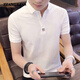 ZZANG / INS LUX LUXE LUXE LUXE MARQUE POLO CHIRT CHIRT CHIRT MEN'S NOUVEAU T-SHIRT BUSING LOBE BUSINE CASBOST COST OFFRY A12356M APPRICOT COLOR 2XL (recommandé 145-165jin [Jin est égal à 0,5 kg]))
