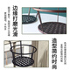 Iron hanging basket hanging rack balcony span plant hanger green ivy succulent plant railing flower rack household thickened bronze color [bold + with screen version]