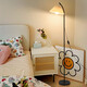 Falten-Stehlampe postmoderne kreative Wohnzimmerlampe warme Atmosphäre Schlafzimmer Bettlampe Zhongshan Lampe 1396-Drei Farben-12W
