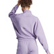 Adidas (adidas) sweatshirt women's clothing 2024 spring and autumn new sportswear anti-wind jacket casual semi-zipper pullover top IS3899 M (165) / Suggested 110-120Jin [Jin equals 0.5 kg]