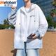 Melobang Meloban Summer Ice Seide Dünne Sonnencremjacke Herren Teenager Casual Trend Junior High School Schüler Outdoor Top 6629 Blau M Referenz 90-100jin [Jin gleich 0,5 kg]