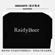Raidy Boer/雷迪波尔【抗勾丝】男新烫钻印花迷彩圆领短袖T恤7036 黑色  170/48/M