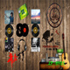 Clcey Anker Hintergrund Tuch Live Broadcast Room Internet Promi Hintergrund Wall Rock Musik Bühne Hintergrund 3D Dreidimensional High Definition Retro ZP-11150 2,5 Meter breit + 2,5 Meter hoch
