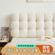 Pulian cream style bedside cushion soft package integrated backrest bedroom new thickened anti-collision dormitory hotel renovation rental house b type single side | dark gray bedside cover cm - length 100. height 65. thickness 3 baby down